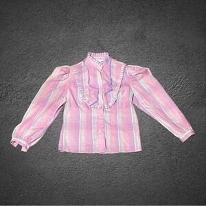 Vintage Women’s Top Shirt Link Blouse Size 16 Pink